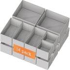 Criusia Drawer Organizer Clothes, 14 Pack Dresser Organizer by Criusia