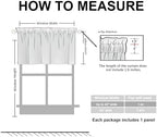 Hiasan Ivory Valance Curtains for Window 42 x 12 Inches 1 Panel - Image 5