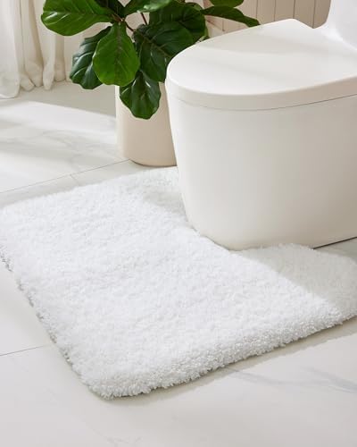 ILANGO Toilet Rugs U Shaped 22" × 24", Soft Absorbent Microfiber Bath Rugs by ILANGO