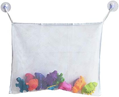 DEALPEAK Bath Toy Organizer Mesh Bag Baby Bathtub Hanging Storage Bag Quick - Image 2