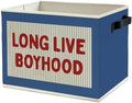 Red Long Live Boyhood Boys Storage Bins Box by Unknown
