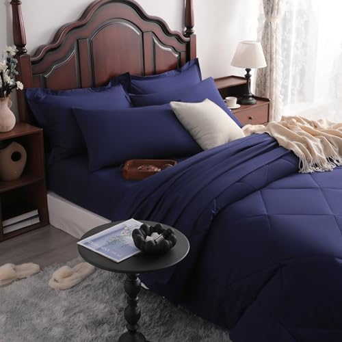 NTBAY King Microfiber Bed in a Bag, Comforter Set 7 Piece - Image 6