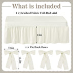 Smoothnovelty Beige Crib Bed Skirts - Image 2