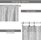 ASPMIZ Linen Curtains for Bedroom, Double Layered Boho Curtain 84 Inch Length 2 - Image 6