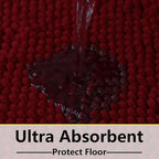 BOANKODU Bathroom Rugs 59x24, Extra Soft Absorbent Chenille Bath Rugs, PVC - Image 5