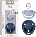 BIBS Pacifiers OneSize | 2-Pack Soothers | BPA-Free Symmetrical Nipple | Made by BIBS
