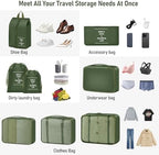 Packing Cubes for Travel 8 Set Luggage Organizer Bags - Image 4