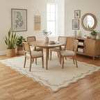 GarveeHome 6x9 Scalloped Area Rug Soft Washable Rug - Image 2