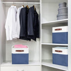 Bagnizer Collapsible Fabric Storage Cubes 11x11 Cube Storage Bins, 4 Pack - Image 3