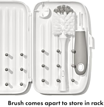 OXO Tot Travel Size Baby Bottle Drying Rack & Bottle Brush - Image 3