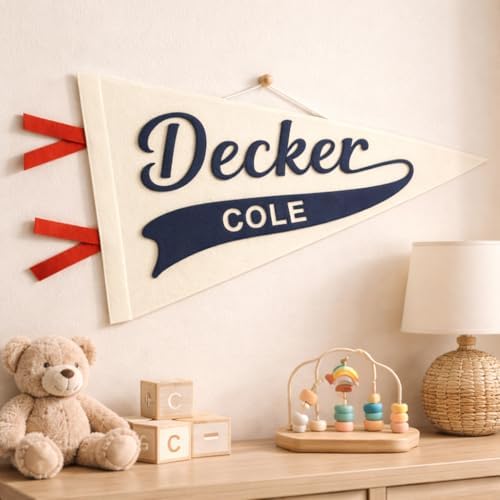 Custom Name Felt Pennant Flag, Baby Name Sign - Image 7