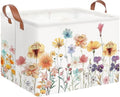 NTAOHAMPER Boho Flower Nursery Basket, Fall Wildflower Storage Bin by NTAOHAMPER