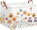 NTAOHAMPER Boho Flower Nursery Basket, Fall Wildflower Storage Bin by NTAOHAMPER