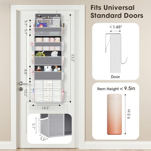 WISELIFE 5-Tier Over the Door Organizer - Image 2