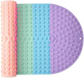 Silicone Push Pop Bath Mat – 33"x17.3" Extra Large Rainbow Bathtub Mat by joiyota