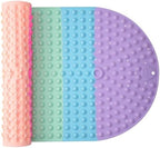Silicone Push Pop Bath Mat – 33"x17.3" Extra Large Rainbow Bathtub Mat by joiyota