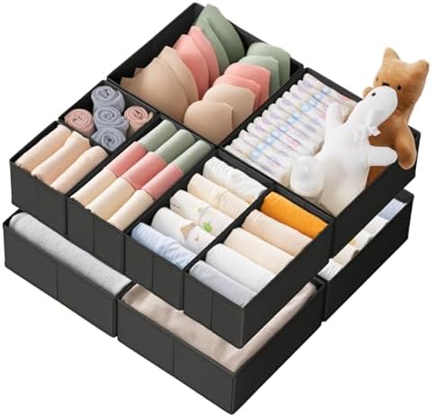 Criusia Drawer Organizer Clothes, 10 Pack Dresser Organizer by Criusia