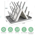 Large Baby Bottle Drying Rack, Space Saving Countertop Holder Organizer - Image 3