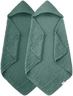 SWEET DOLPHIN Muslin Hooded Baby Bath Towels by SWEET+DOLPHIN