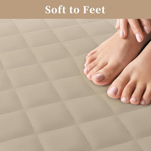 Yolife Bathtub Shower Mat Non Slip, Natural Rubber Bath Tub Floor Liner Mats - Image 2
