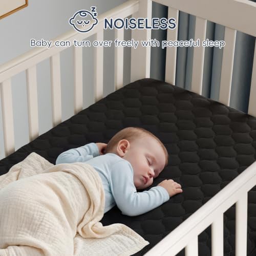 david's kids 2 Pack 52''x28'' Waterproof Crib Mattress Protector Pad Cover - Image 6