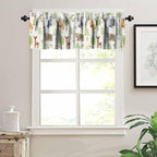 Cartoon Animal Valances Kids Curtains, Cute Forest Bear Fox Printed Rod Pocket - Image 5