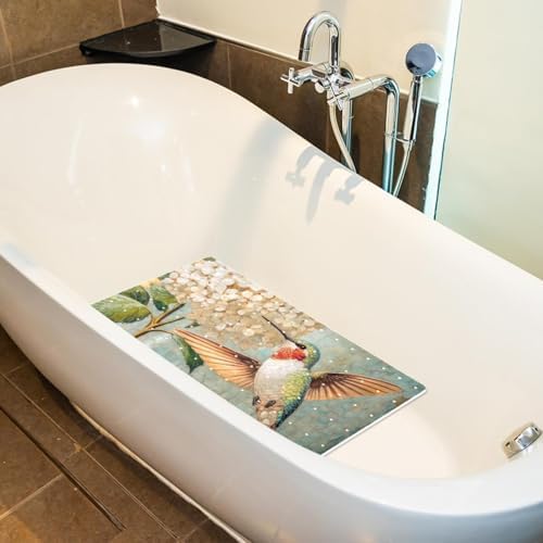 Non Slip Bathtub and Shower Mat 26.8x15.1 inch, Bath Mat - Image 5