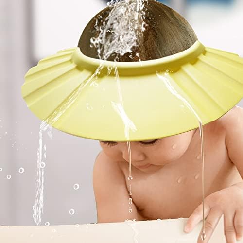 Baby Shower Cap Soft Adjustable Baby Bath Head Cap Visor - Image 4