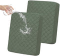 Easy-Going Waterproof Cushion Covers Set, Quilted Stretch 2-Piece Sofa Seat by Easy-Going