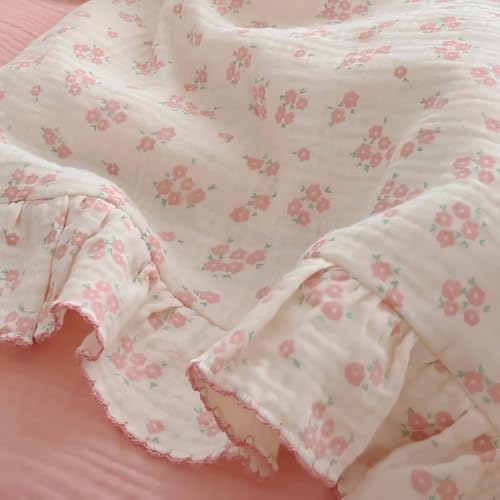 BuLuTu Cotton Pink Floral Kids Pillowcase Standard, 1 Pack - Image 5