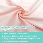 American Baby Company Cotton Fitted Crib Sheet 52x28" - Image 6