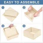 Criusia Drawer Organizer Clothes, 24 Pack Dresser Organizer Bins - Image 7