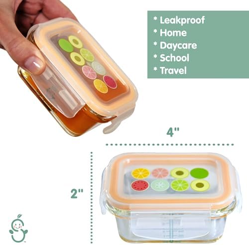 Sage Spoonfuls Borosilicate Glass Baby Food Containers - Image 3
