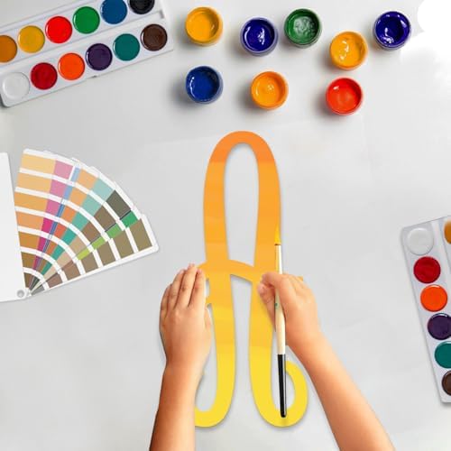 Wooden Letters 12 Inch for Wall Decor Large Cursive Wood Monogram Letters U - Image 2