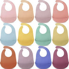 Mepase Silicone Bibs Waterproof Silicone Baby Bibs by Mepase