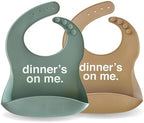 Denver James Silicone Feeding Bibs | Dishwasher Safe. Waterproof. Adjustable. - Image 3