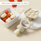 Baby Breastmilk Popsicle Molds & Baby Fruit Feeder, Infant Food Freezer Tray - Image 4