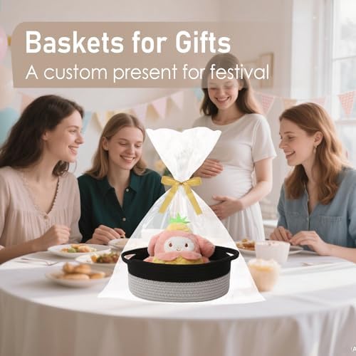 JMvicyroam Small Woven Basket, Empty Gift Basket - Image 4