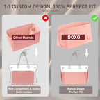Doxo Purse Organizer Insert for Handbags & Base Shaper 2pc Set, Felt Neverfull - Image 4