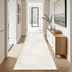2x8 Hallway Runner Rug: Washable Vintage Floral Entryway Rugs Low Pile Non-Slip by LOSBULAKE