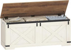 Hzuaneri 47" Farmhouse Storage Chest and Bench | 59 Gal | 330lb Seat by Hzuaneri