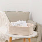 CubesLand Cube Storage Organizer Basket Bin, Cotton Rope Shelves Basket - Image 6