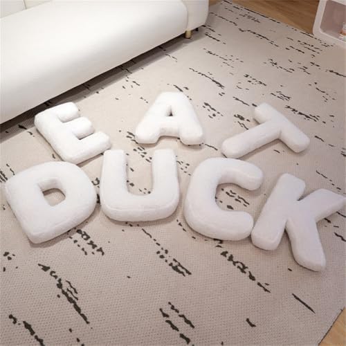 Letter Plush Pillow, Letter Hugging Throw Pillows, Decorative Initial Letter - Image 5