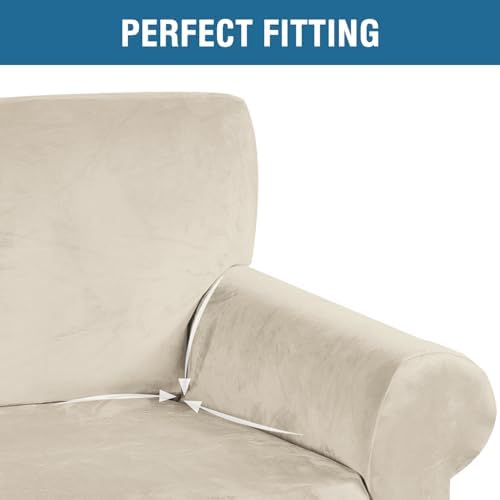 H.VERSAILTEX Stretch Velvet Sofa Covers - Image 4