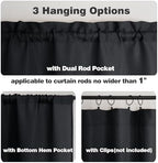 Chyhomenyc Black Short Curtain Valance - Image 5