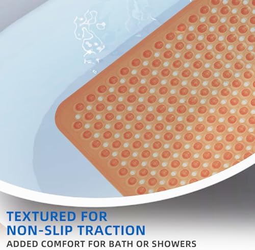 ZHICHENG Bath Tub and Shower Mats, Non-Slip 39 x 16 Inch Extra Long Bath Mat - Image 4