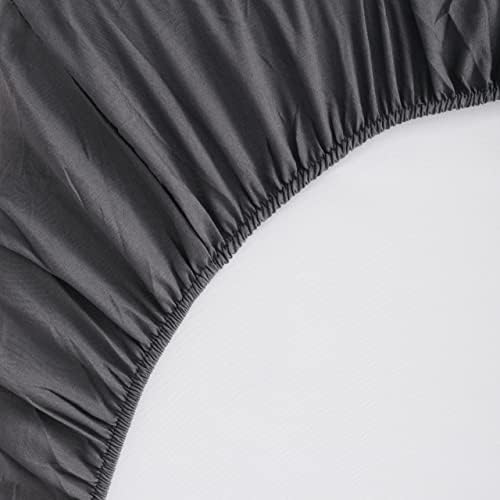 NTBAY Toddler Microfiber Bedding Set, 4 Piece, Dark Grey - Image 6