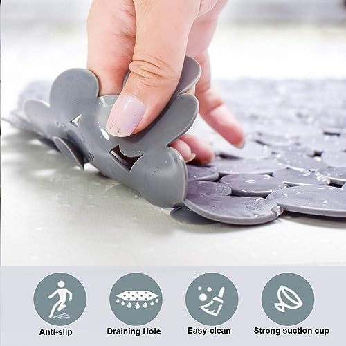 SONGZIMING Bathtub Mat Non Slip 2 Pack, 35 x 16 Inches Pebble Shower Mat - Image 4