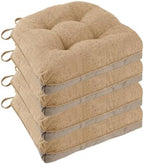 Chair Cushions for Dining Chairs Set of 4, Cappuccino by FlyGulls