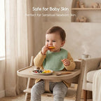 6-Pack Muslin Baby Bibs for Drooling & Teething, Absorbent Bib - Image 3